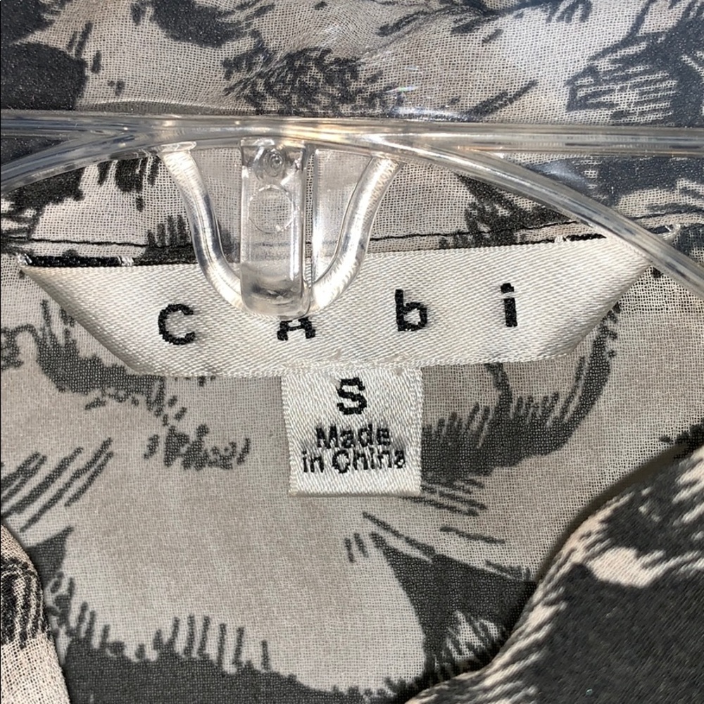 Ladies Cabi Top Small EUC Like New Black & Gray - Picture 2 of 3